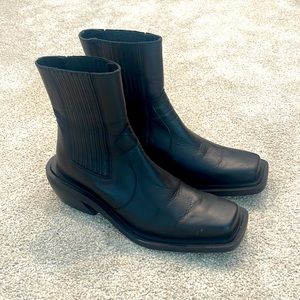 Alohas Ranch Black Leather Boots